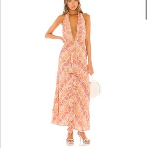 Zeta maxi dress in snake skin NWOT